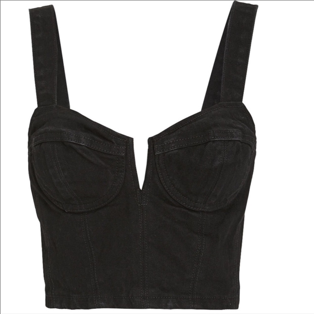 GRLFRND Ariel Denim Bralette Top